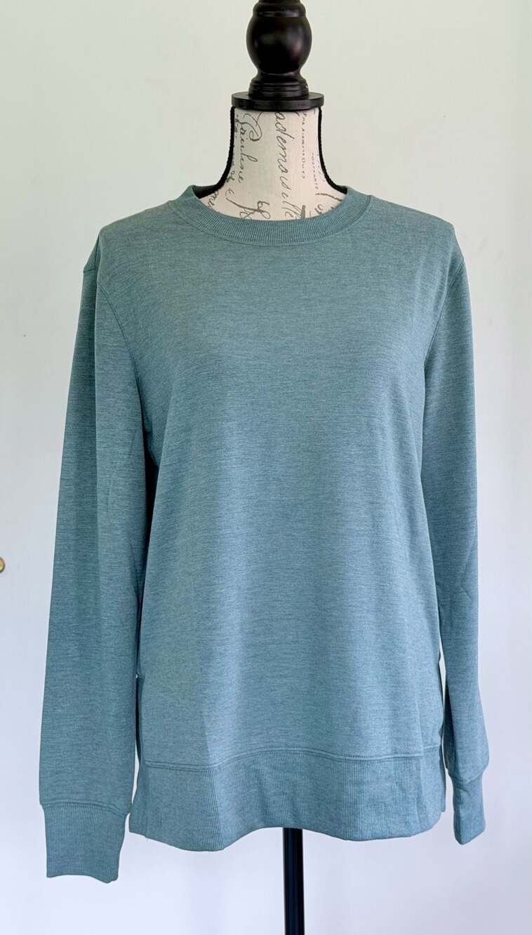 Jockey Long Sleeve Crew Neck Sweatshirt Size Large